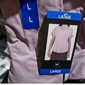 NWT Tranquility By Colorado Clothing Women's V Neck Top Size large